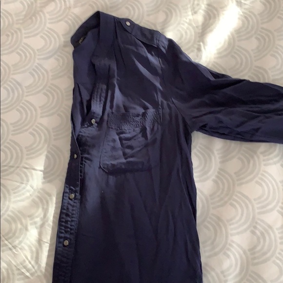 Navy blue banana republic button down - Picture 7 of 8